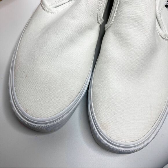 Vans Classic NEW WITH TAGS! Slip-On White Canvas Shoes - Women’s Size 11 - Picture 6 of 6